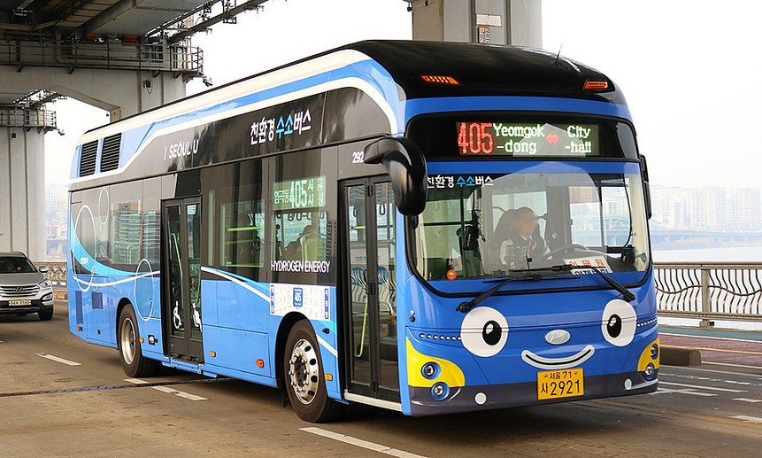 Водородный автобус в Южной Корее. Фото: *Youngjin (CC BY-SA 3.0)