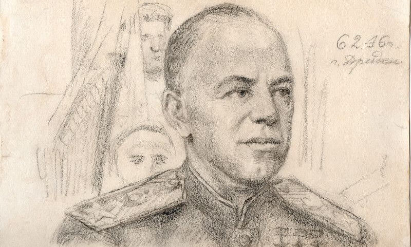 Маршал Георгий Жуков. Работа Николая Наговицына.